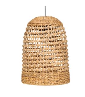 Luminaire Suspension En Métal Et Jacinthe D 37 X H 50 Cm