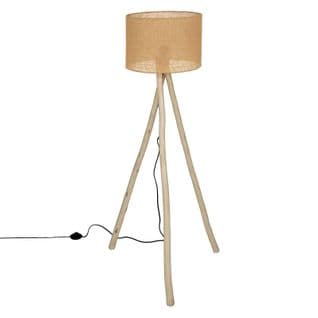 Lampadaire Trépied Bois Seav H151 - Naturel