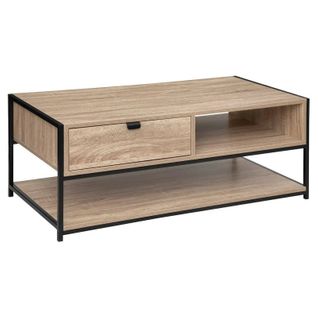 Table Basse 1 Tiroir 1 Niche Aliaj 5five - Naturel