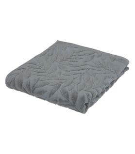 Drap De Bain En Coton Gris Foncé Tissu Jacquard 100 X 150 Cm