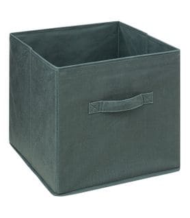 Boîte De Rangement En Velours Vert Kaki 31 X 31 X 31 Cm