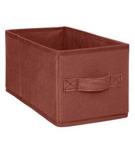 Boîte De Rangement En Velours Terracotta 15 X 31 X 15 Cm