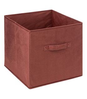 Boîte De Rangement En Velours Terracotta 31 X 31 X 31 Cm