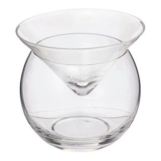 Lot De 2 Verres à Cocktail "cônes" 12cm Transparent