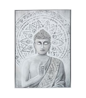 Tableau Toile Murale Imprimée Et Encadrée Bouddha 50 X 70 Cm