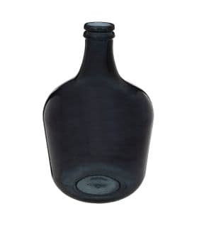Vase Dame Jeanne En Verre Recyclé Noir D 27 X H 42 Cm