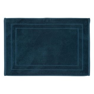 Tapis De Salle De Bain En Coton Bleu Egéen 50 X 70 Cm