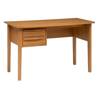 Bureau 2 Tiroirs "oliver" 125cm Marron