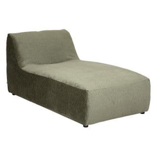 Chaise Longue En Velours Mavuno Vert Cèdre Atmosphera - Vert Cèdre