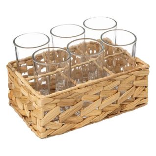 Lot De 6 Verres et Rack "tyson" 25cl Naturel