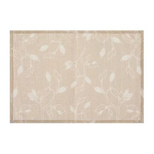 Set De Table Design "fleurs" 30x45cm Beige