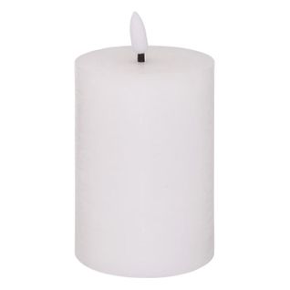 Bougie Déco à LED "molia" 13cm Blanc