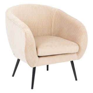 Fauteuil Solaro Velours Beige