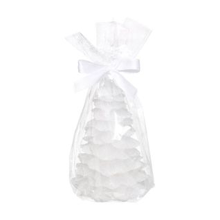 Bougie Déco LED "sapin" 10cm Blanc