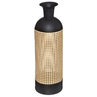Vase En Cannage Arbela - Hauteur 60,50 Cm - Noir