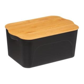 Boîte De Rangement  "bambou" 6,5l Noir