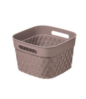 Panier Multi Usages Carré Taupe 4 Litres