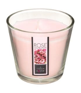 Bougie Parfumée Rose Pot En Verre 190 G