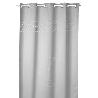 Rideau Occultant Lune - 140 X 260 Cm - Gris