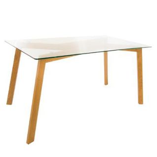 Table De Repas Design "taho" 150cm Verre