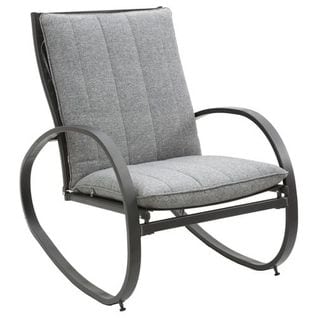 Rocking Chair De Jardin Design Nevada - Gris Graphite