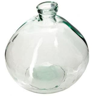 Vase Rond En Verre Recyclé "ballon" 45cm Transparent