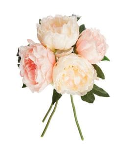 Bouquet H.30 cm PIVOINE Rose