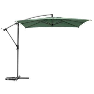 Parasol Décentré Carré Manoa Vert Olive Hespéride - Olive