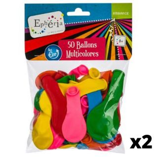 Lot De 100 Ballons Gonflables "ephéria" 26cm Multicolore