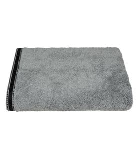 Drap De Bain En Coton Gris Foncé Tissu Éponge 100 X 150 Cm