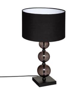 Lampe à Poser En Verre Noir H 52 Cm