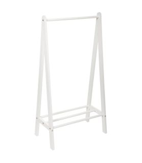 Mini Penderie Enfant Portant En Bois Blanc H 115 Cm