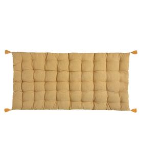 Matelas De Sol Ocre Avec Pompons 60 X 120 Cm