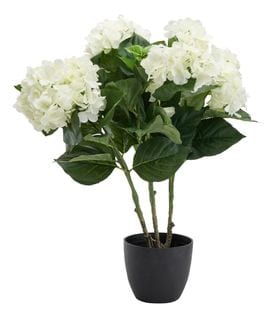 Fleur artificielle H. 60 cm HORTENSIA Blanc