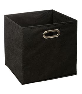 Boîte De Rangement Noir 31 X 31 X 31 Cm