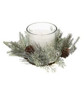 Centre De Table Bougie Parfumée Avec Déco De Noël 210 G