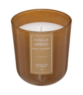 Bougie Parfumée Pot En Verre 170 G Parfum Vanille Ambrée