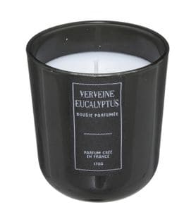 Bougie Parfumée Pot En Verre 170 G Parfum Verveine Eucalyptus