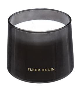 Bougie Parfumée 300 G Parfum Fleur De Lin Pot En Verre