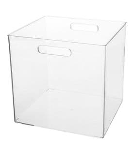 Boite De Rangement Transparente Pour Accessoires Beauté et Maquillage 31 X 31 X 31 Cm