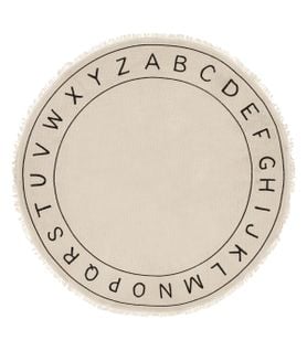 Tapis Enfant Alphabet  En Coton D 120 Cm