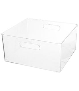 Boite De Rangement Transparente Pour Accessoires Beauté et Maquillage 31 X 31 X 15 Cm