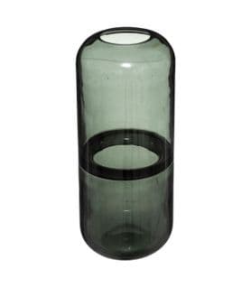 Vase Bouteille En Verre Coloré H 25 Cm
