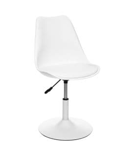 Chaise De Table Ou Chaise De Bureau Blanc Hauteur Ajustable