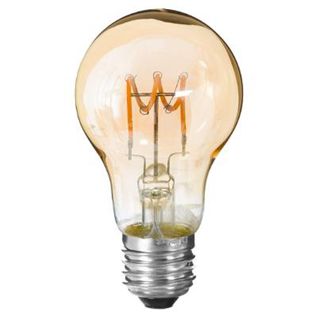 Ampoule à LED "torsade" 10cm Ambre