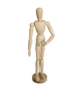 Mannequin Décoratif En Bois H 32 Cm