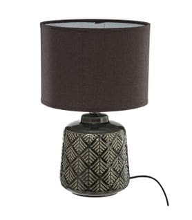 Lampe à Poser En Céramique Décorée H 35 Cm