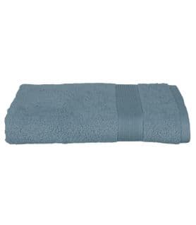 Drap De Bain En Coton Bleu Orage Tissu Éponge 70 X 130 Cm