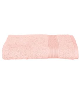 Drap De Bain En Coton Rose Tissu Éponge 70 X 130 Cm