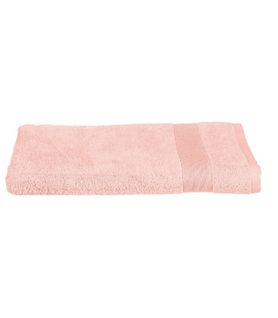 Drap De Bain En Coton Rose Tissu Éponge 100 X 150 Cm